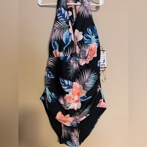 Floral DKNY One-Piece Swimsuit